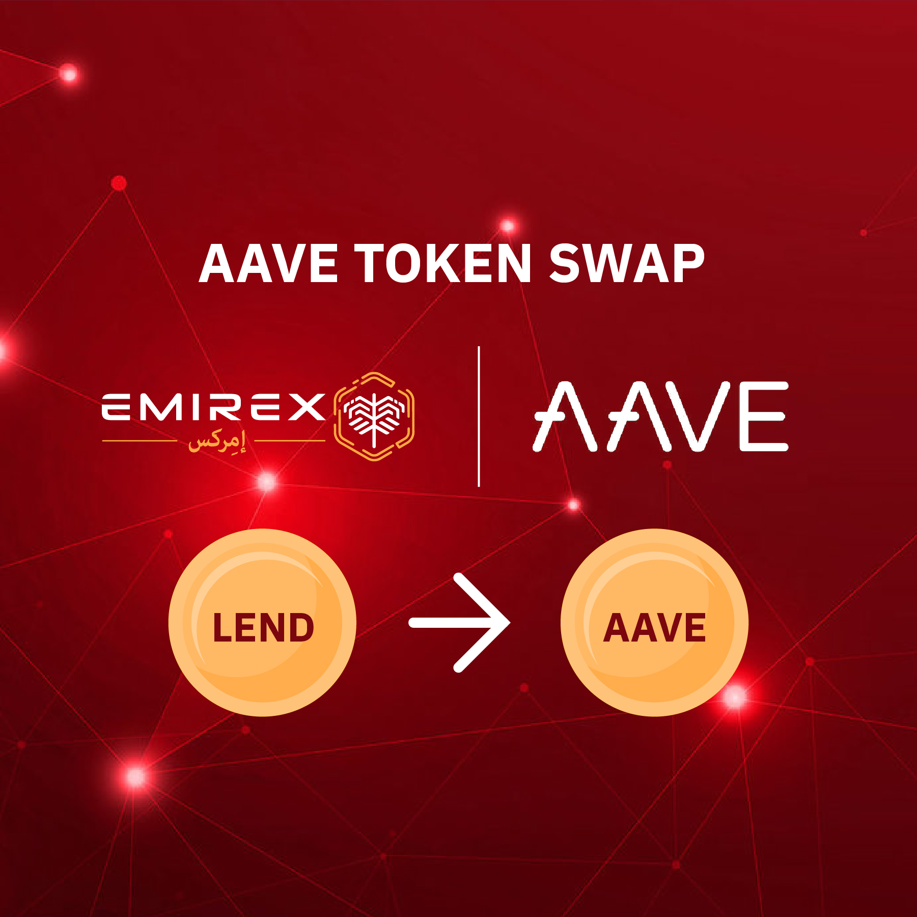 Emirex Will Support the Swap of Aave (LEND) Token to AAVE